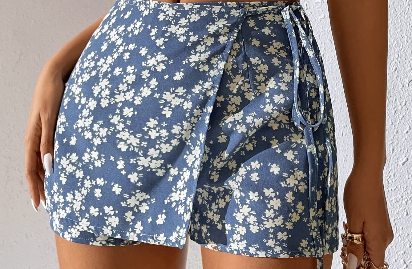 مدل تاپ شورتک زنانه wrap shorts
